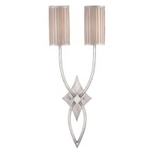 Portobello Road Two-Light Wall Sconce with Hand-Tailored Silk Shade