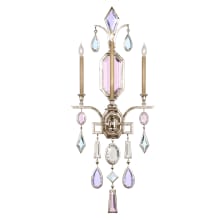 Encased Gems Three-Light Wall Sconce with Multi-Color Crystal Accents