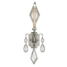 Encased Gems Single-Light Wall Sconce with Clear Crystal Accents
