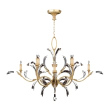 Beveled Arcs 57" Round Chandelier with Arcing Beveled Crystal