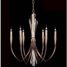 Trevi 6 Light 26" Wide Crystal Candle Style Chandelier