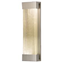 Crystal Bakehouse 7x24 Two-Light Wall Sconce with Rectangular Crystal Spires Fused Glass Panel