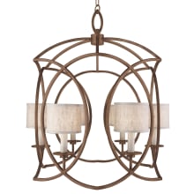 Cienfuegos 6 Light 30-1/2" Wide Chandelier with Fabric Shades