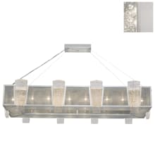 Crownstone 16 Light 52" Wide Linear Chandelier with Metal Mesh Shade