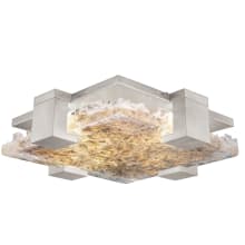 Terra 17" Wide LED Flush Mount Square Ceiling Fixture