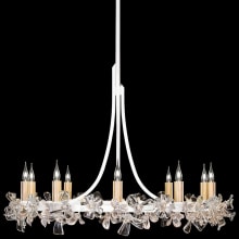 Azu 10 Light 35" Wide Crystal Candle Style Chandelier