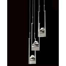 Strata 16" Wide LED Abstract Multi Light Pendant