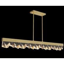 Strata 55" Wide LED Crystal Linear Pendant