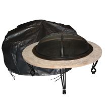 Large Outdoor Round Fire Pit Vinyl Cover