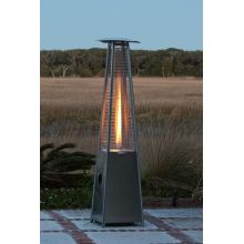 40,000 BTU Stainless Steel Pyramid Flame Heater with Aluminum Reflector