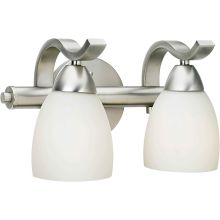 2 Light 12" Wide Bathroom Fixture from the Bath Collection