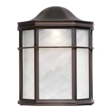Single Light 10" Tall LED Outdoor Wall Sconce with White Acrylic Panel