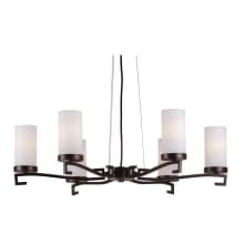 6 Light 28" Wide Chandelier