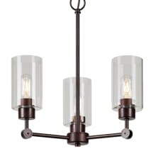 Jayden 3 Light 18" Wide Pillar Candle Chandelier