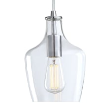 Milo 7" Wide Mini Pendant with Clear Glass Shade