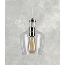 Milo 7" Wide Mini Pendant with Clear Glass Shade