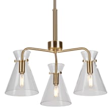 Beaker 3 Light 18" Wide Chandelier