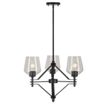 Chalice 3 Light 22" Wide Pillar Candle Chandelier