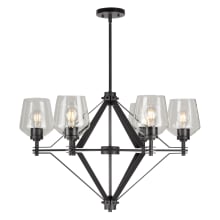Chalice 6 Light 31" Wide Pillar Candle Chandelier
