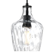 Milo 7" Wide Mini Pendant with Tapered Water Glass Shade