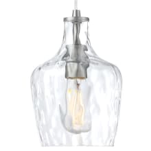 Milo 7" Wide Mini Pendant with Tapered Water Glass Shade