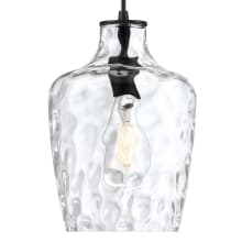 Milo 8" Wide Mini Pendant with Tapered Water Glass Shade