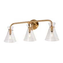 Beaker 3 Light 26" Wide Bathroom Vanity Light