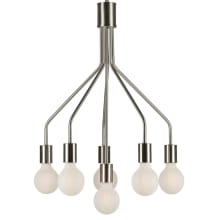 6 Light 17" Wide Mini Chandelier