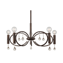 5 Light 22" Wide Chandelier