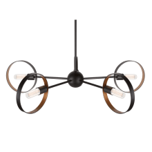 Monocle 5 Light 35" Wide Ring Chandelier