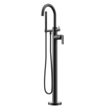 Vitrina Floor Mounted Tub Filler with Built-In Diverter - Includes Hand Shower