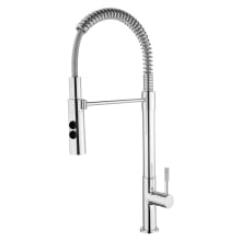 Kitchen 1.8 GPM Single Hole Pre-Rinse Pull Down Kitchen Faucet - Includes Escutcheon