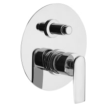 Vitrina Two Function Pressure Balanced Valve Trim Only with Double Knob, Integrated Diverter and Lever Handle - Less Rough In