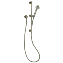 Milano Single Function Hand Shower Package with Slide Bar, Hose and Wall Supply