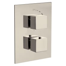 Corsini Two Function Thermostatic Valve Trim Only with Double Knob Handle and Volume Control - Less Rough In