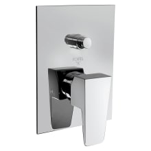Abruzzo Two Function Pressure Balanced Valve Trim Only with Double Knob, Integrated Diverter and Lever Handle - Less Rough In