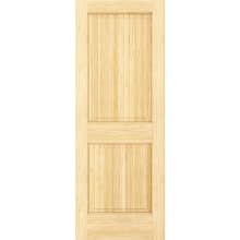 Colonial 18 Inch by 80 Inch Double Hip 2 Panel Interior Slab Passage Door