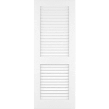 Classic 24 Inch by 80 Inch Louver/Louver Interior Slab Passage Door