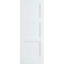 Shaker 30 Inch by 80 Inch Flat 3 Panel Interior Slab Passage Door