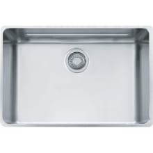 Kubus 16-15/16" x 22-13/16" Single Basin Undermount 18 Gauge Stainless Steel Kitchen Sink