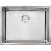 Cube 22-3/4" Undermount Single Basin Stainless Steel Kitchen Sink