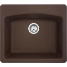 Ellipse 25" Drop In, Undermount Single Basin Granite Kitchen Sink