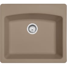 Ellipse 25" Drop In, Undermount Single Basin Granite Kitchen Sink