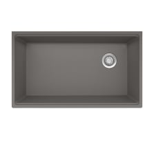 Maris 33" Undermount Single Basin Granite Kitchen Sink with Sanitized Treatment Technology and Offset Rear Drain