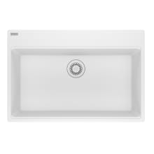 Maris 31" Drop In Single Basin Granite Kitchen Sink with Sanitized Treatment Technology