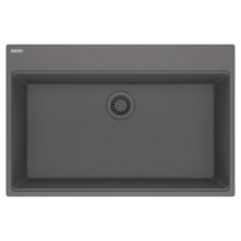 Maris 33" Drop In Single Basin Granite Kitchen Sink with Sanitized Treatment Technology
