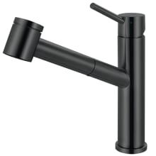 Steel 1.75 GPM Single Hole Pull Out Kitchen Faucet