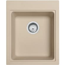 Quantum 16-3/4" Drop In, Undermount Single Basin Granite Kitchen Sink