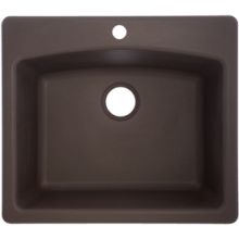 Ellipse 22" Single Basin Undermount Granite Composite Self-Rimming Kitchen Sink