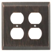 Stately Double Duplex Wall Plate